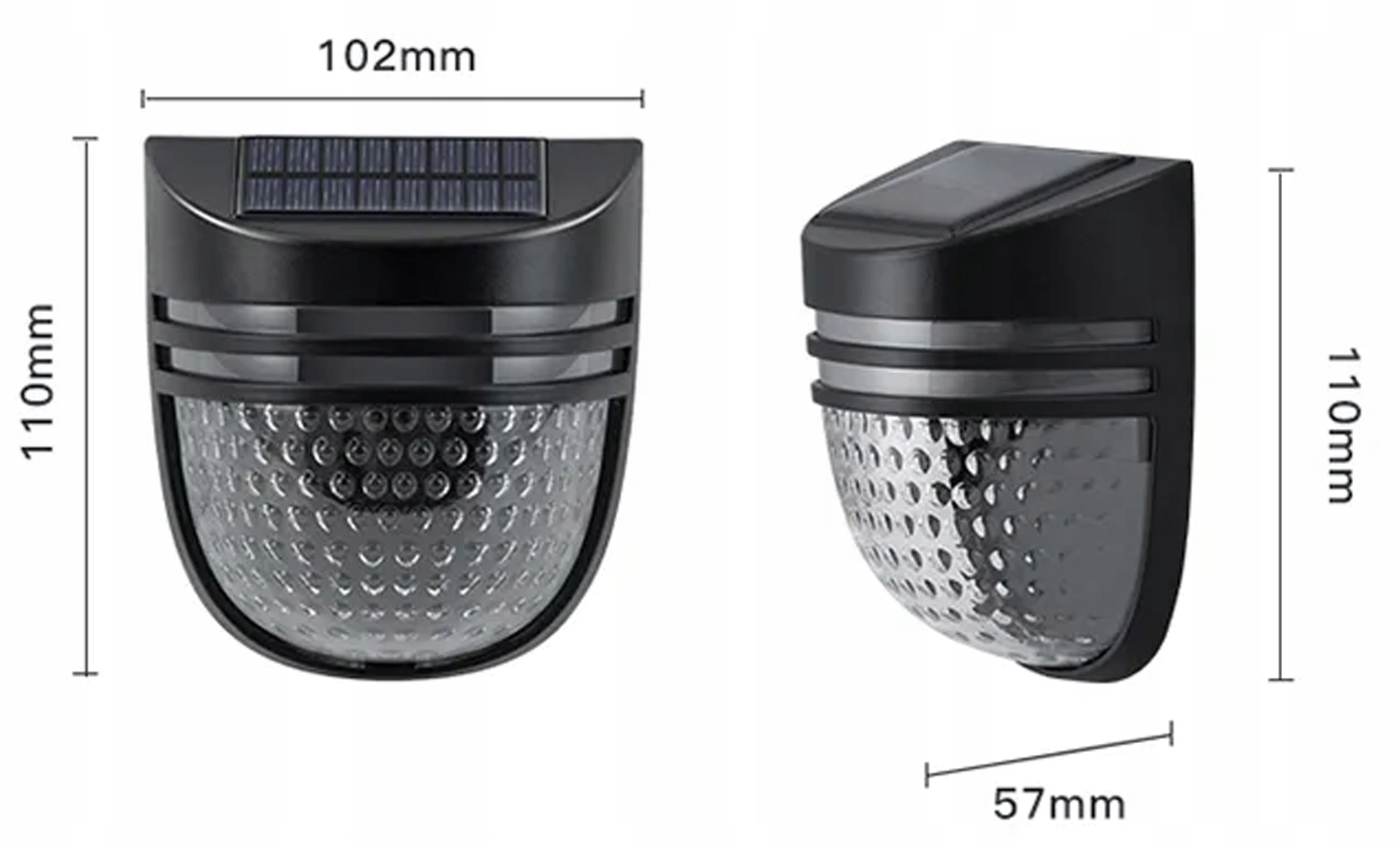 Lampa elewacyjna LED zewnętrzna kinkiet ogrodowy Kolor czarny