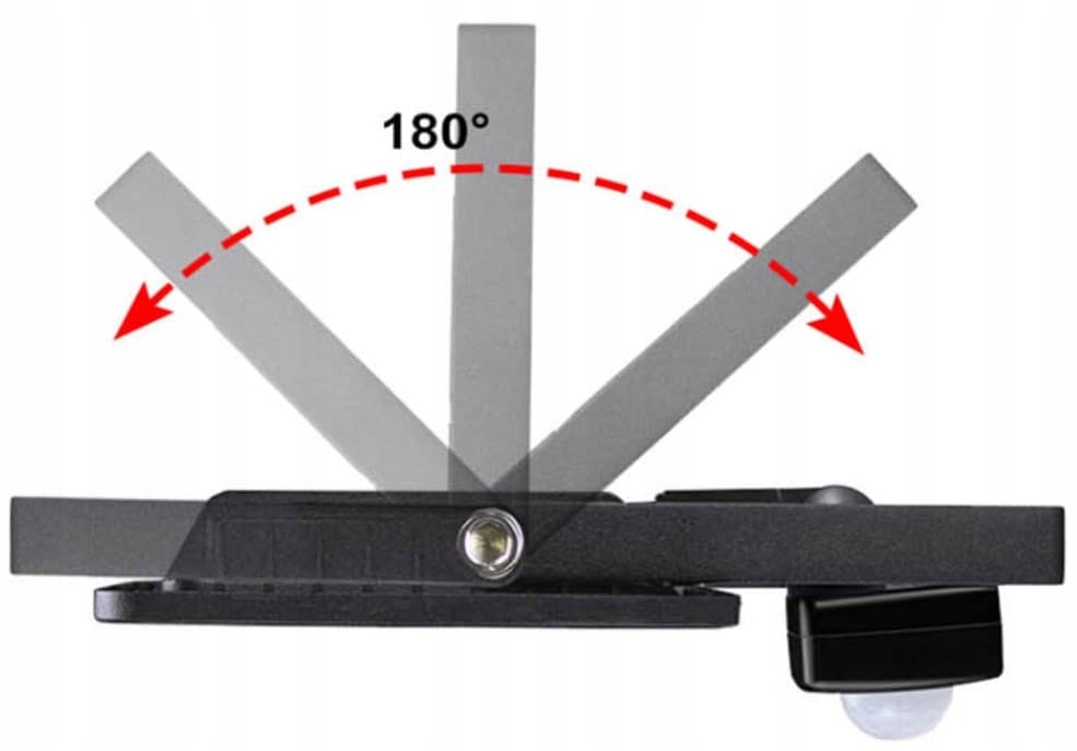 LAMPA ZEWNĘTRZNA NAŚWIETLACZ HALOGEN Z CZUJNIKIEM RUCHU LED 30W Moc lampy 30 W