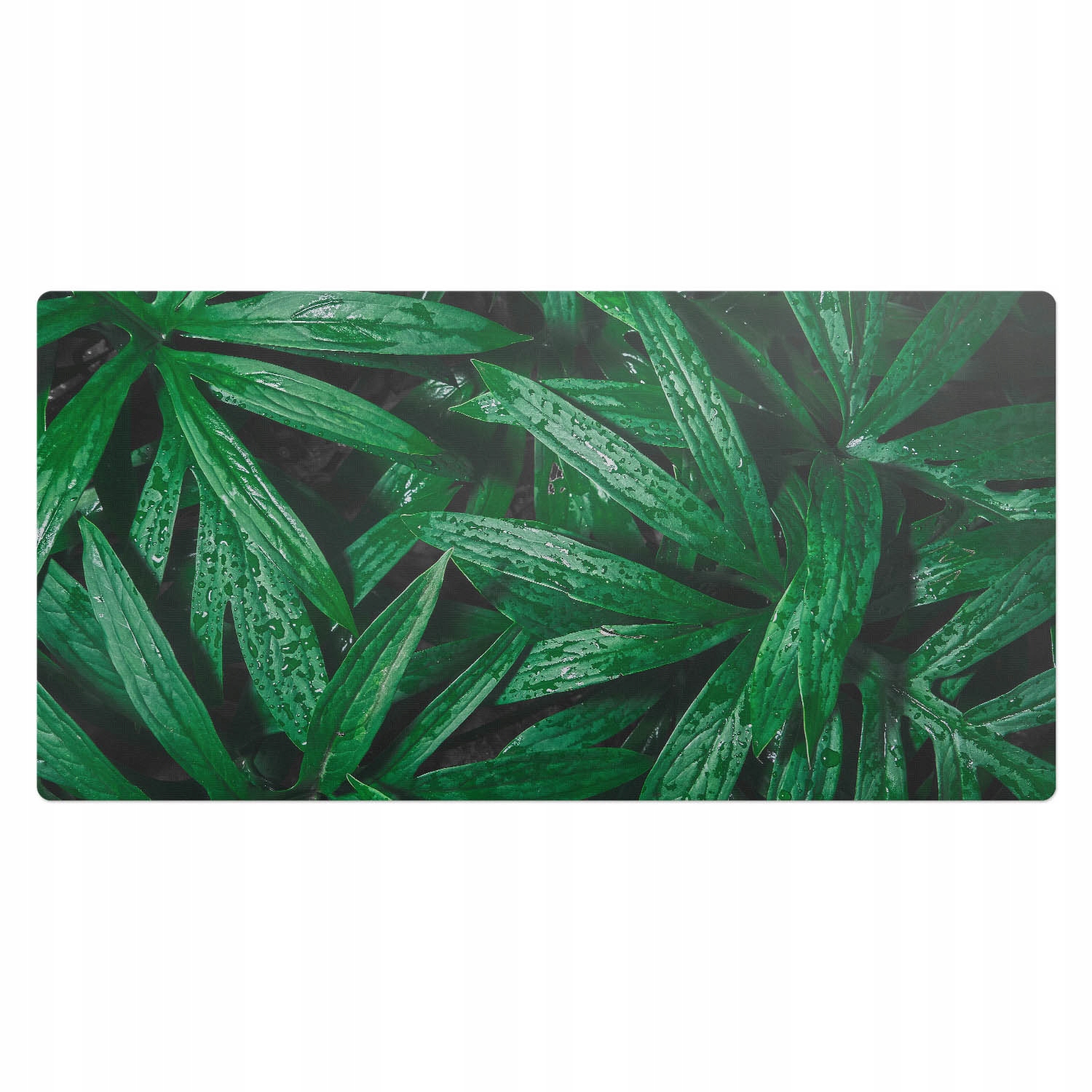 Ochranná podložka na pracovní desku s módním potiskem Dešťové listy v pohybu 100 x 50 cm