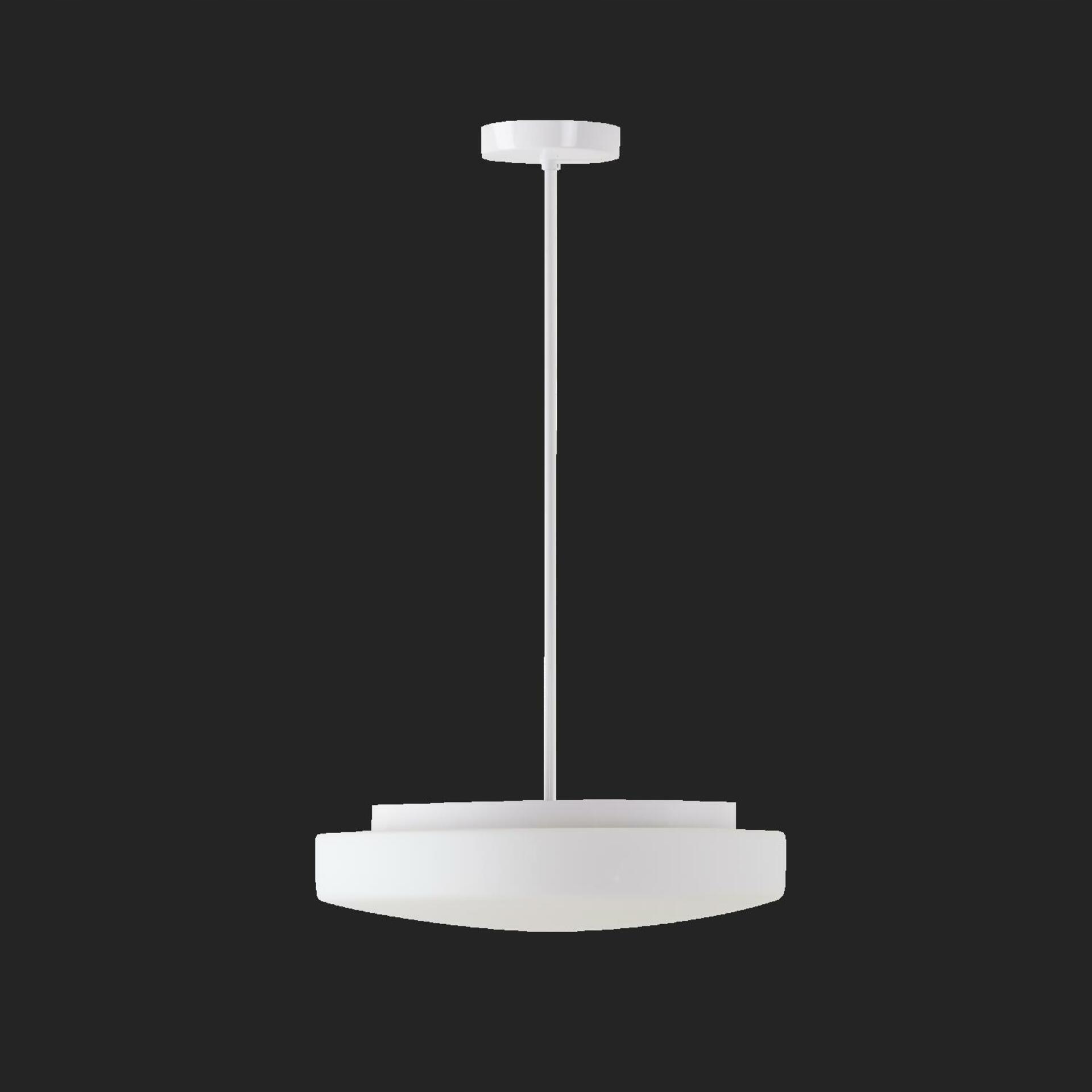 Osmont 61082 Edna P4 závesné sklenené svietidlo biela IP40 3000 K 27W Led