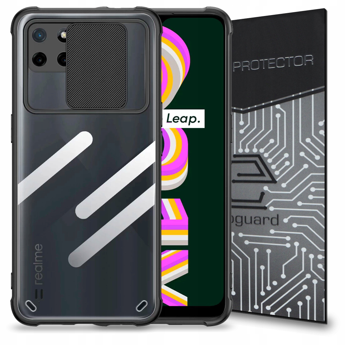 

Etui Futerał Case Obudowa+szkło do Realme C21Y