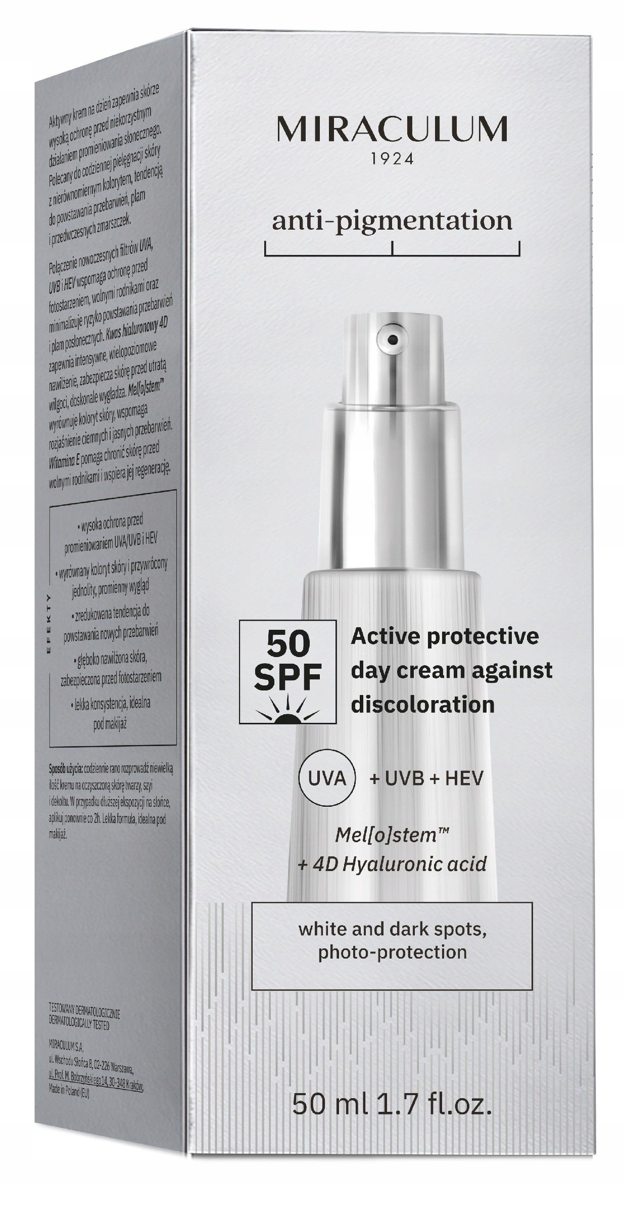 Miraculum Anti-pigmentation Aktivní Krém Proti Pigmentovým Skvrnám Spf 50 50 M