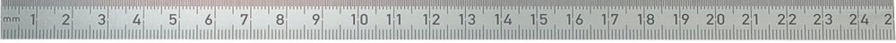 FORMAT Liniał stalowy INOX 300x13mm Szerokość 13 mm