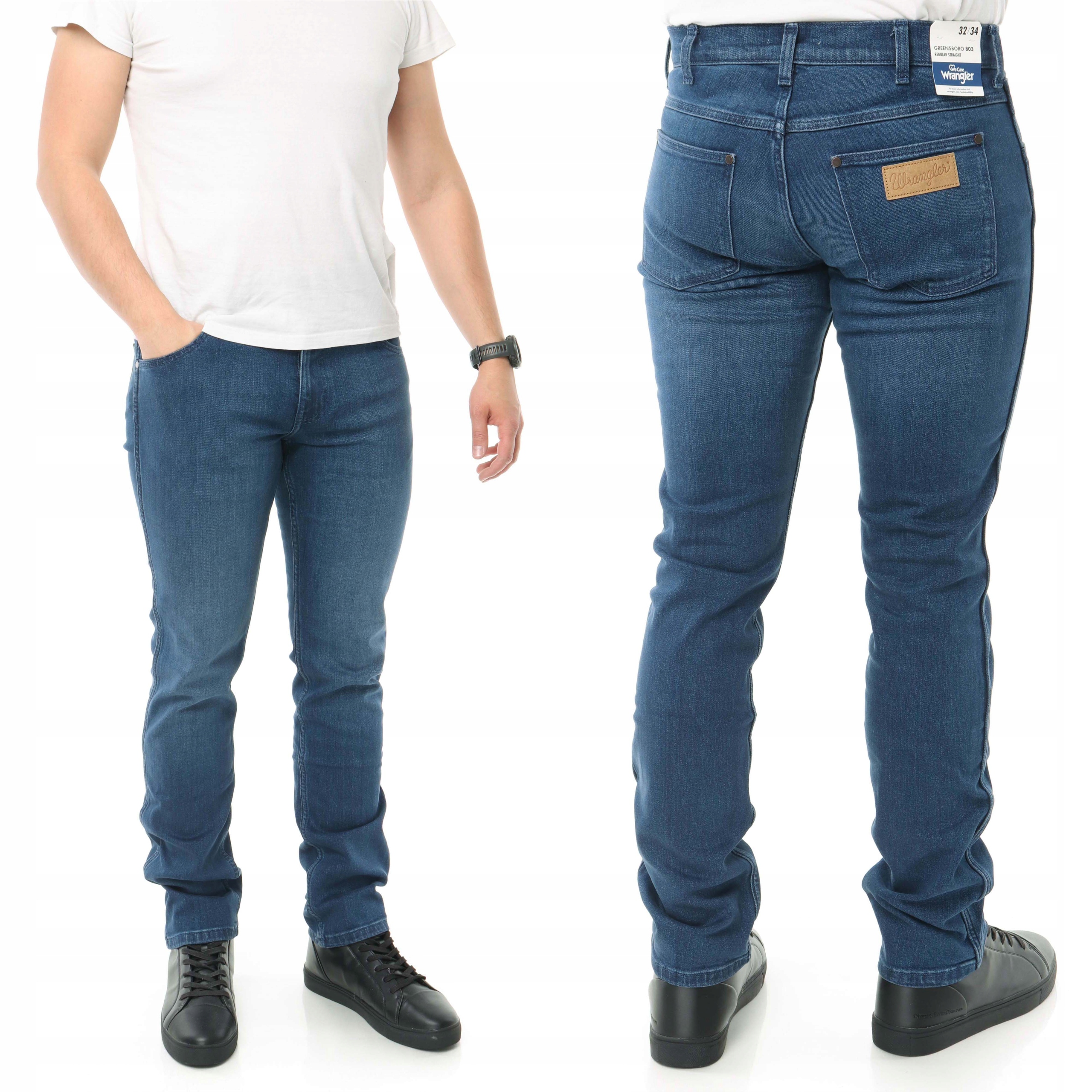 Wrangler Greensboro spodnie męskie proste W32 L34