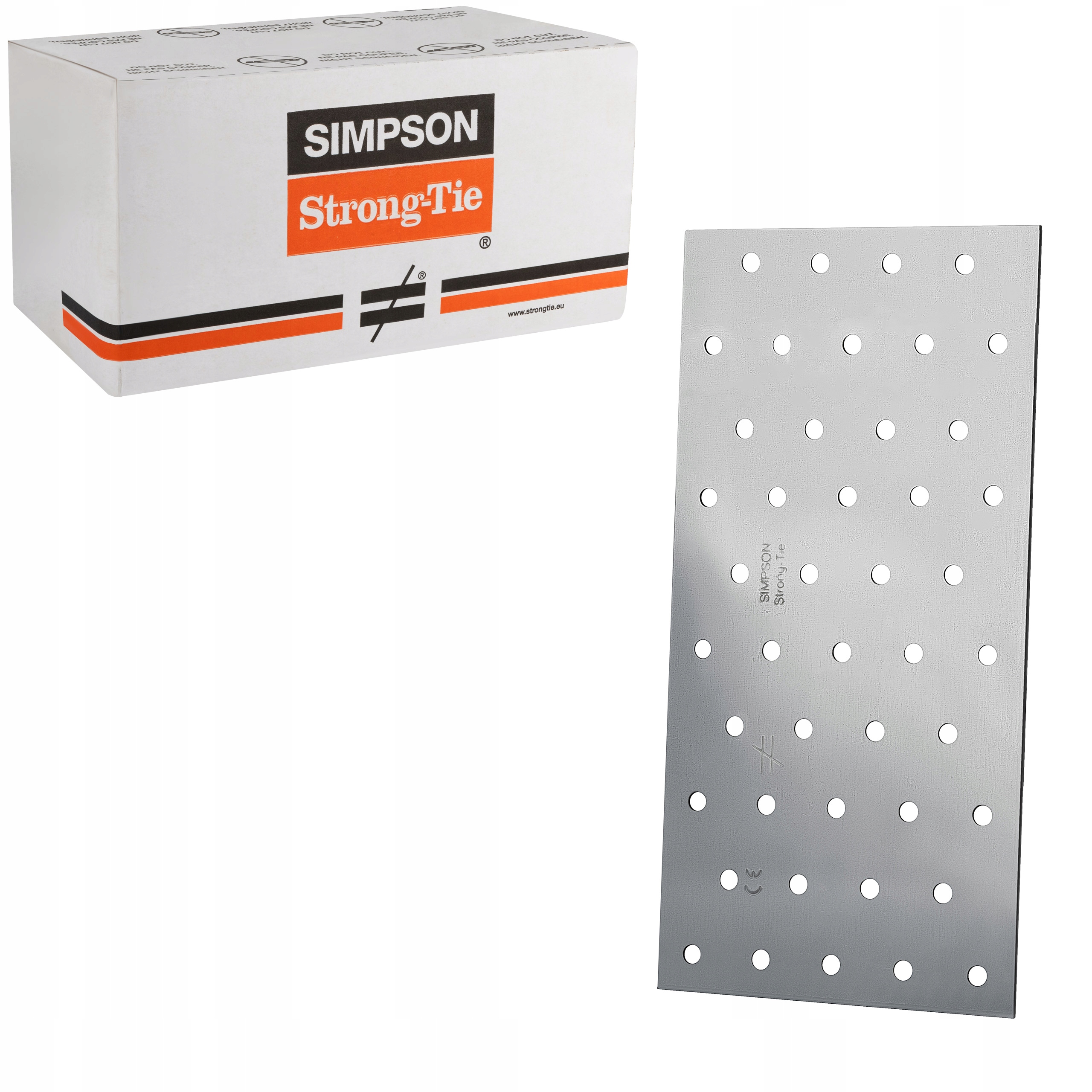 Tesárske spojky ploché 100x200mm 50st Perforované dlaždice Simpson NP20