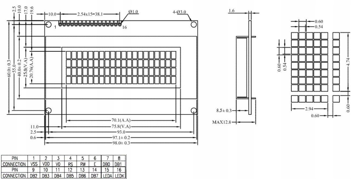 Дисплей 1602 габариты. Lcd 2004 i2c datasheet. Дисплей 1602 габариты. Lcd дисплей размеры. Lcd дисплей размеры.