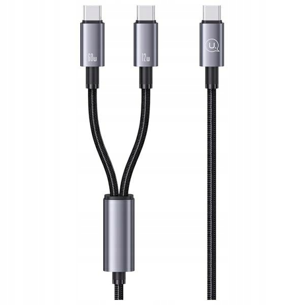 Usams Kabel 2w1 2xUSB-C 72W 1,2m Aluminum Alloy Sufeng SJ740USB101