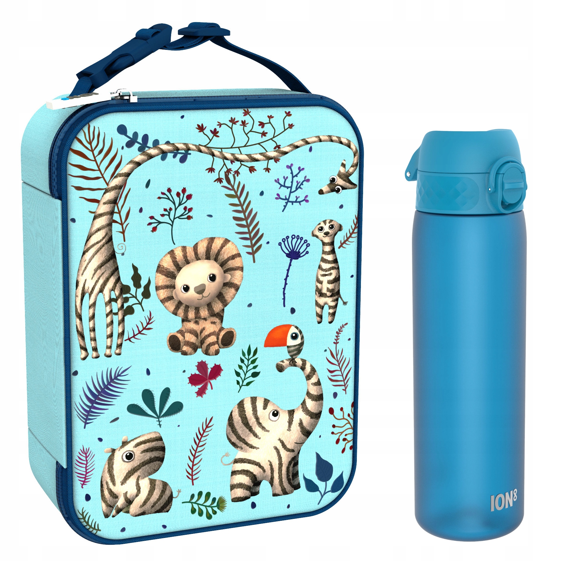 Bidon 0,5L Termiczna Torba Na Lunch Bag Śniadaniówkę Śniadanie Obiad ION8
