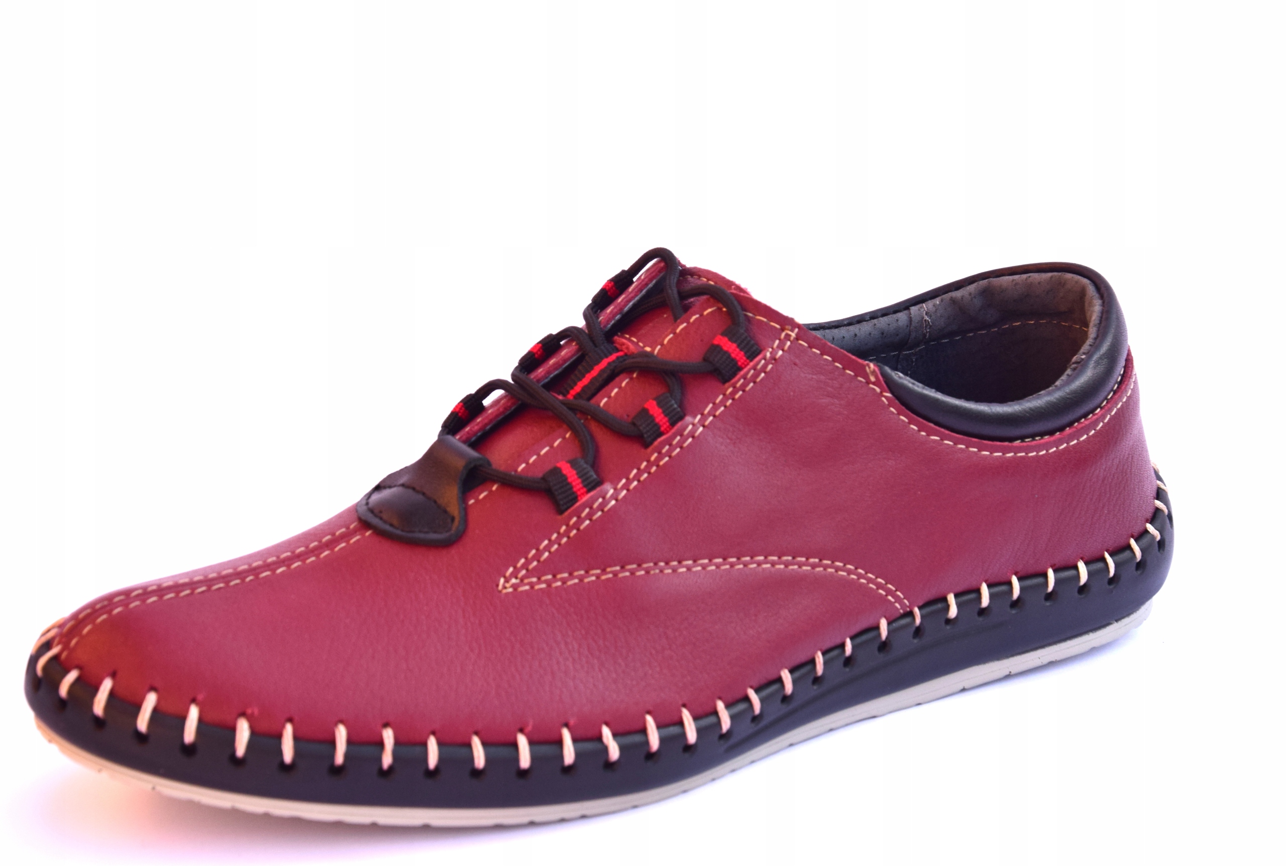 

Skórzane polskie półbuty obuwie casual 0421