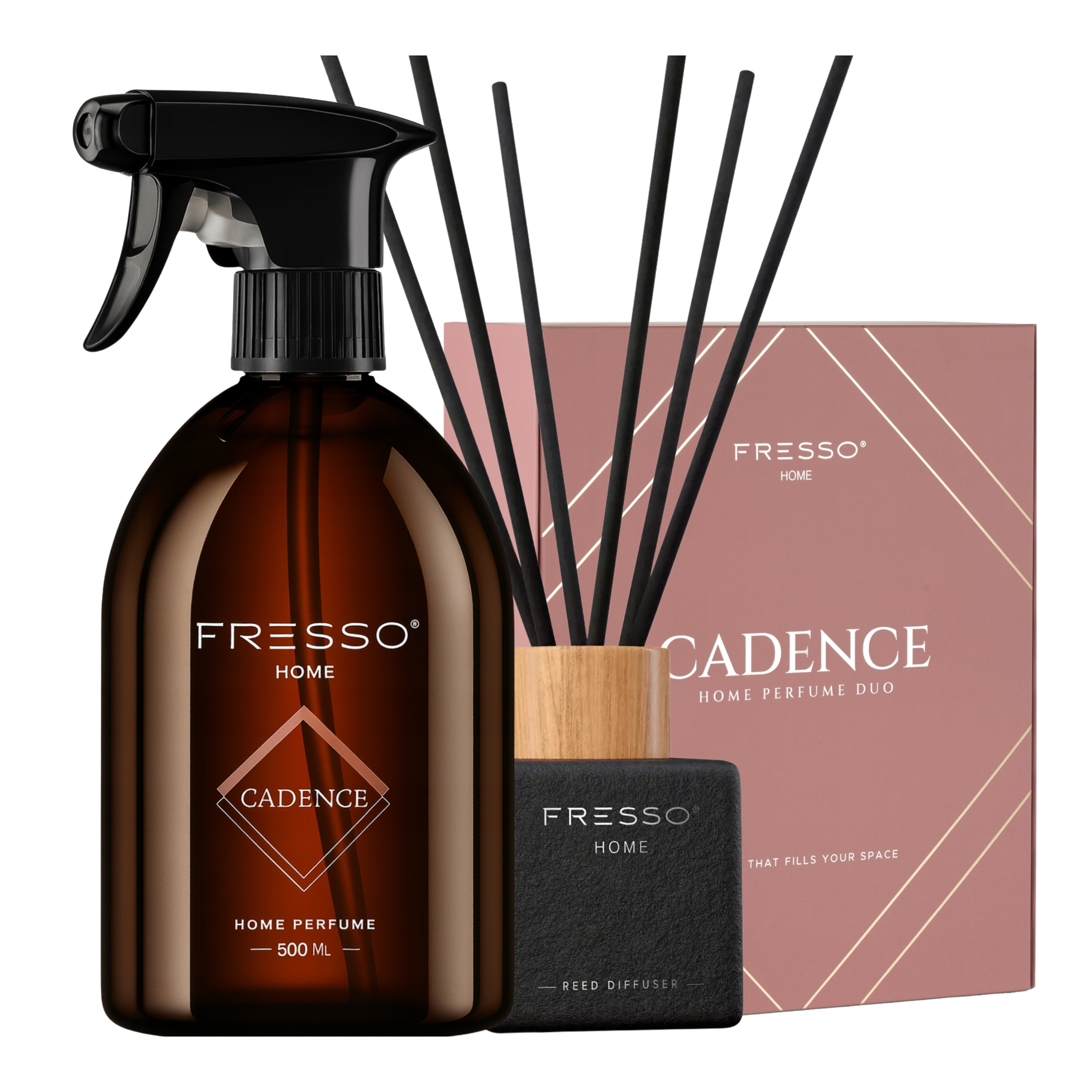 Levně Fresso Home Perfume Duo Cadence interiérová vůně sprej difuzér dárková krabička