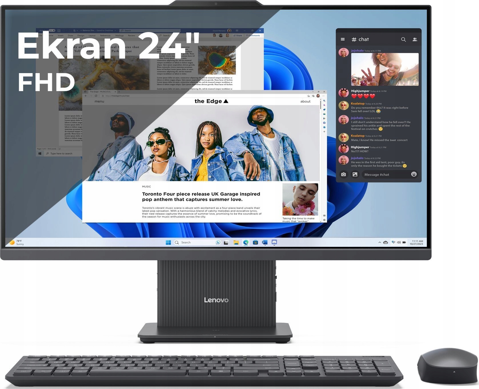 Komputer Lenovo IdeaCentre Aio 24IRH9 Core i5-13420H, 16 Gb, 512 Gb Ssd