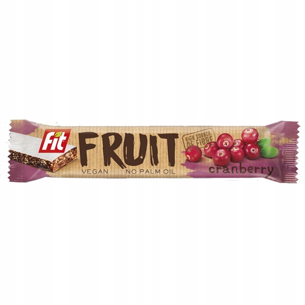 FIT FRUIT батончик 23г клюквенный