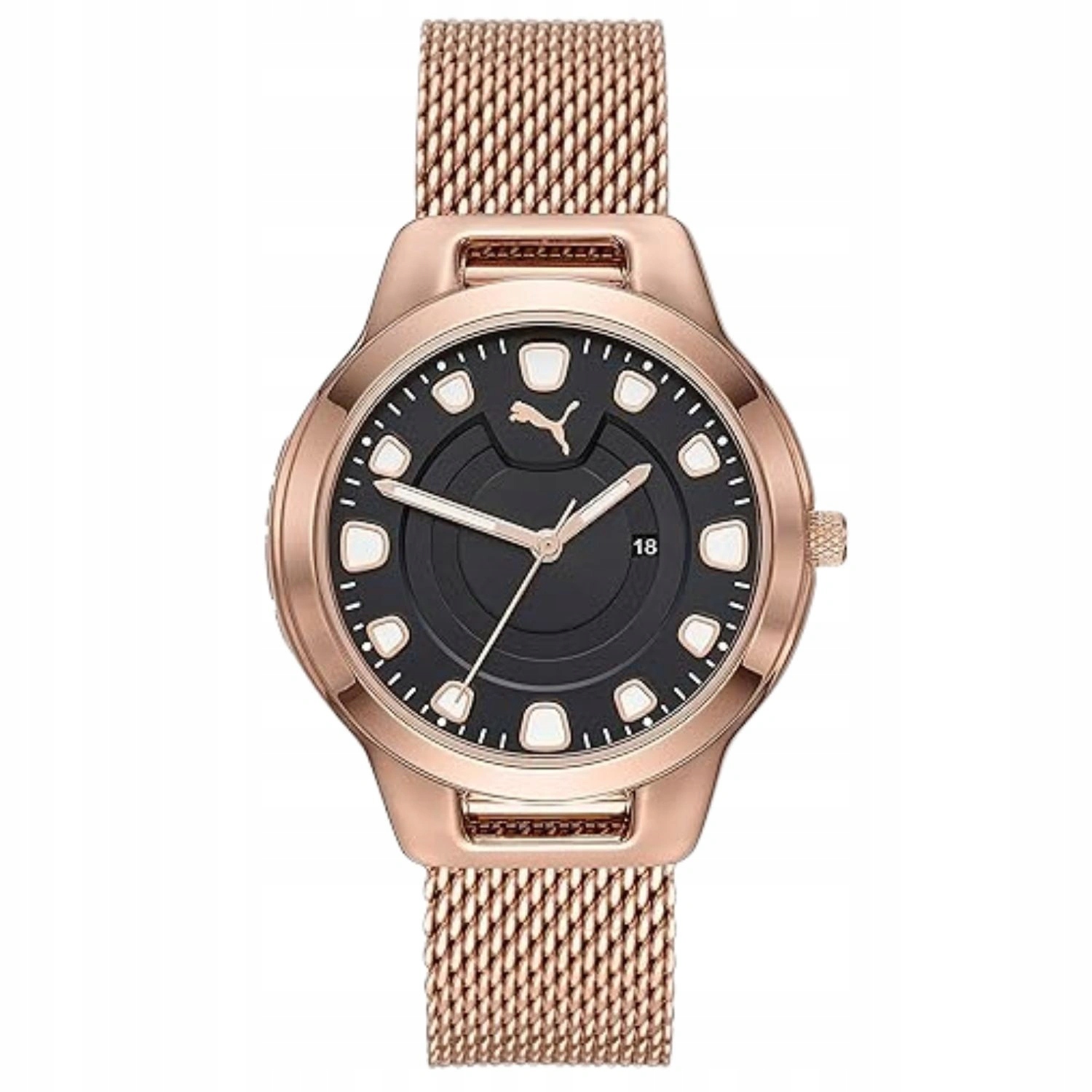 Dámské klasické hodinky Puma Reset P1009 křemenné analogové zlaté