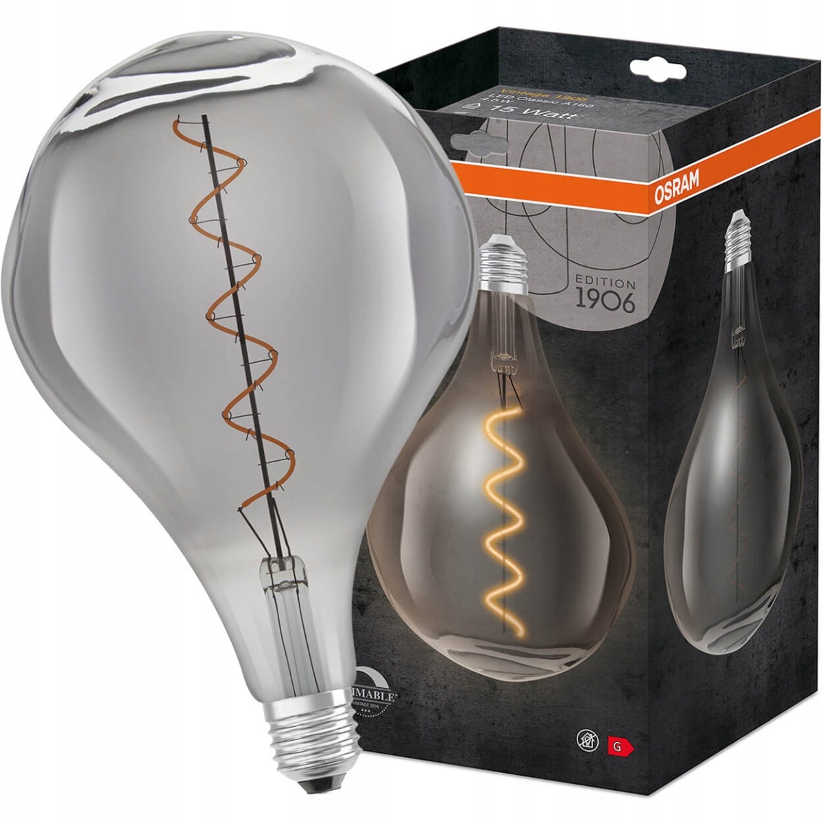 Dekorativní Led žárovka E27 4,5W Stmívatelná Osram