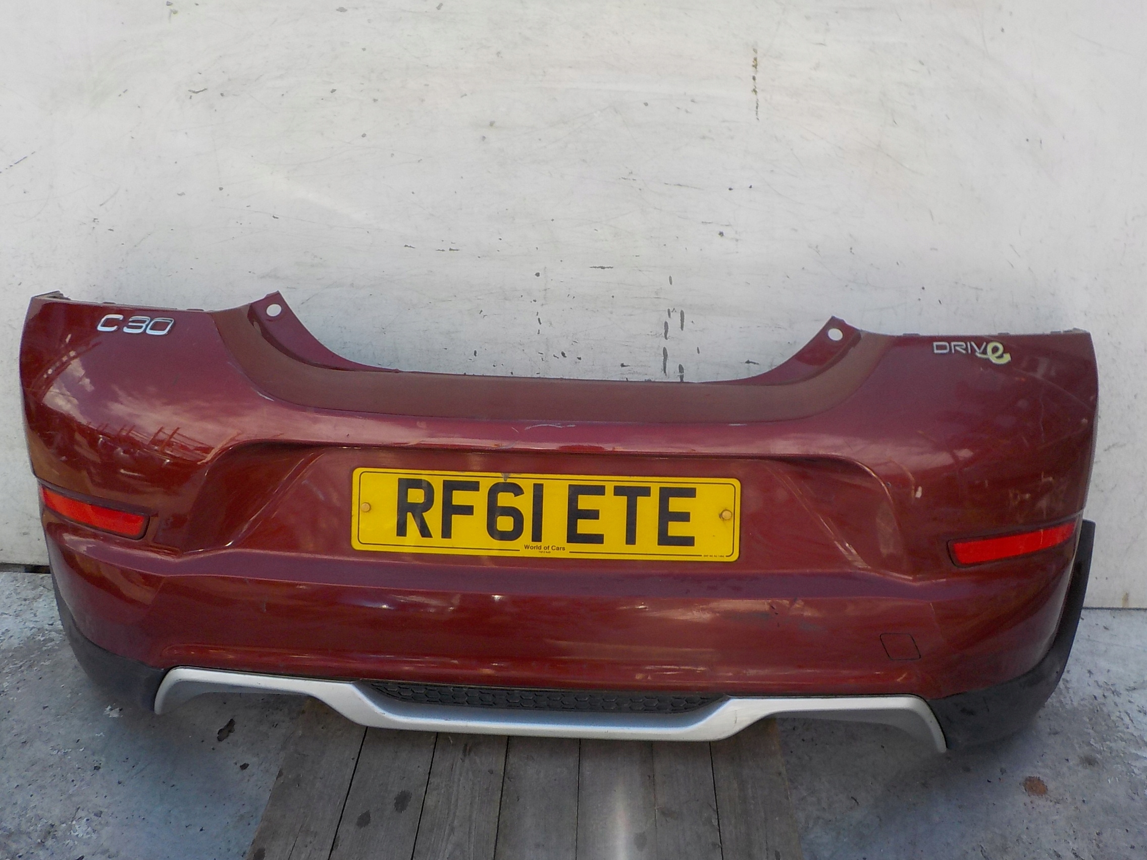 852 VOLVO C30 bumper rear part rear