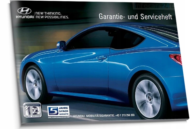 Hyundai Austria німецька сервісна книга від 201