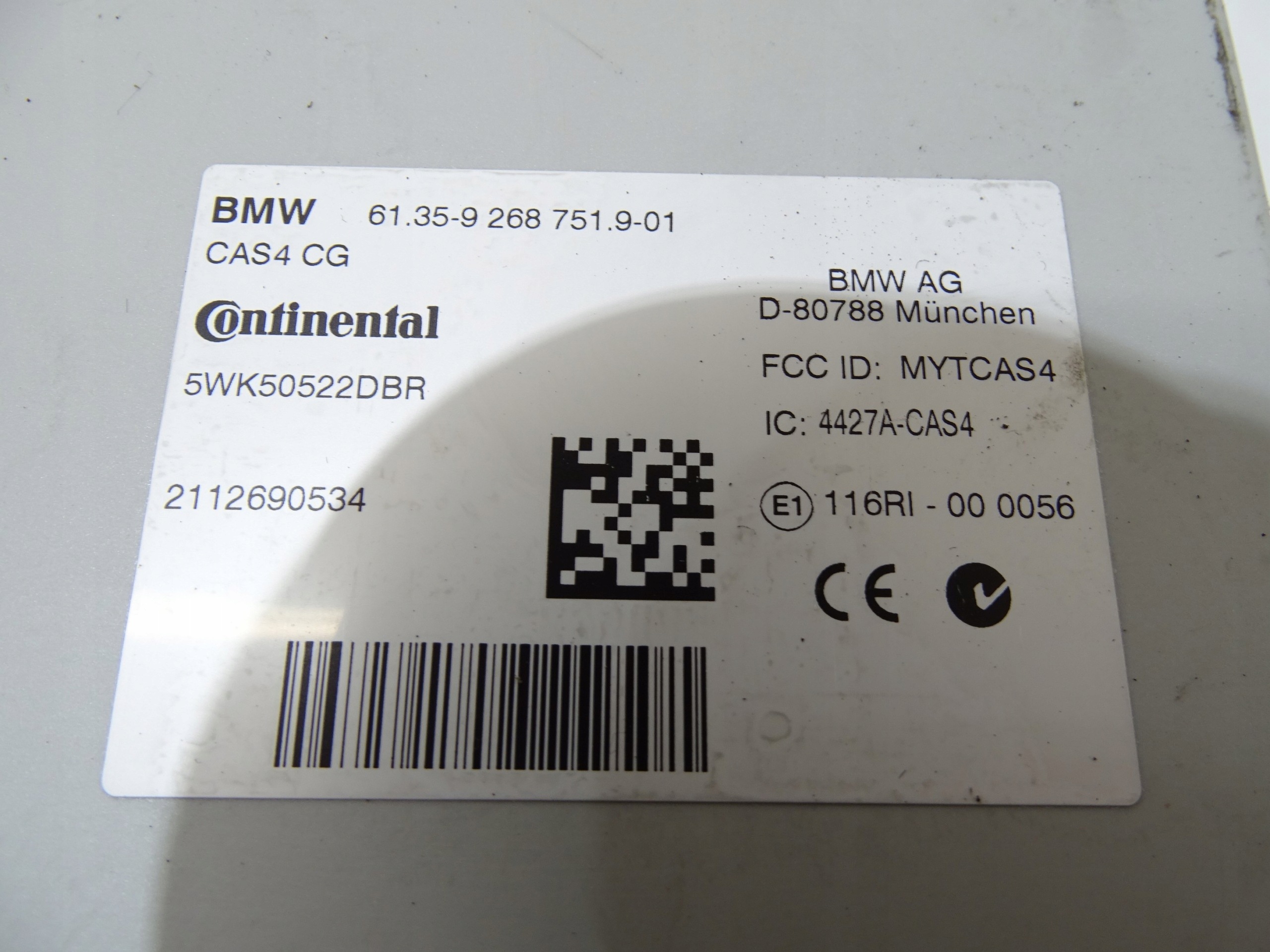 modulo KOMFPRTU CAS BMW F10 F11 9268751