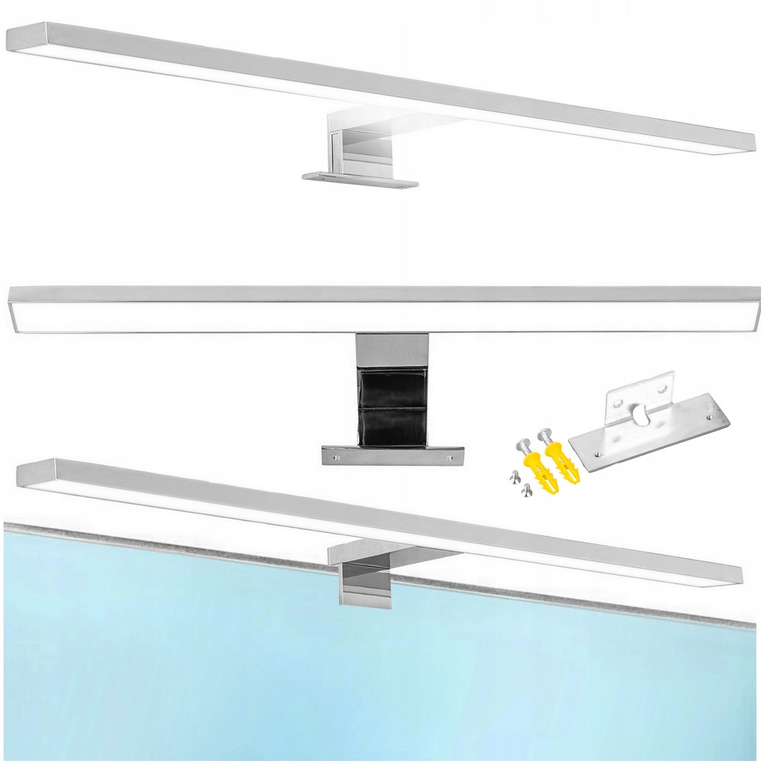 Lampa łazienkowa Led na szafkę Lampka nad lustro Kinkiet naszafkowy Chrom