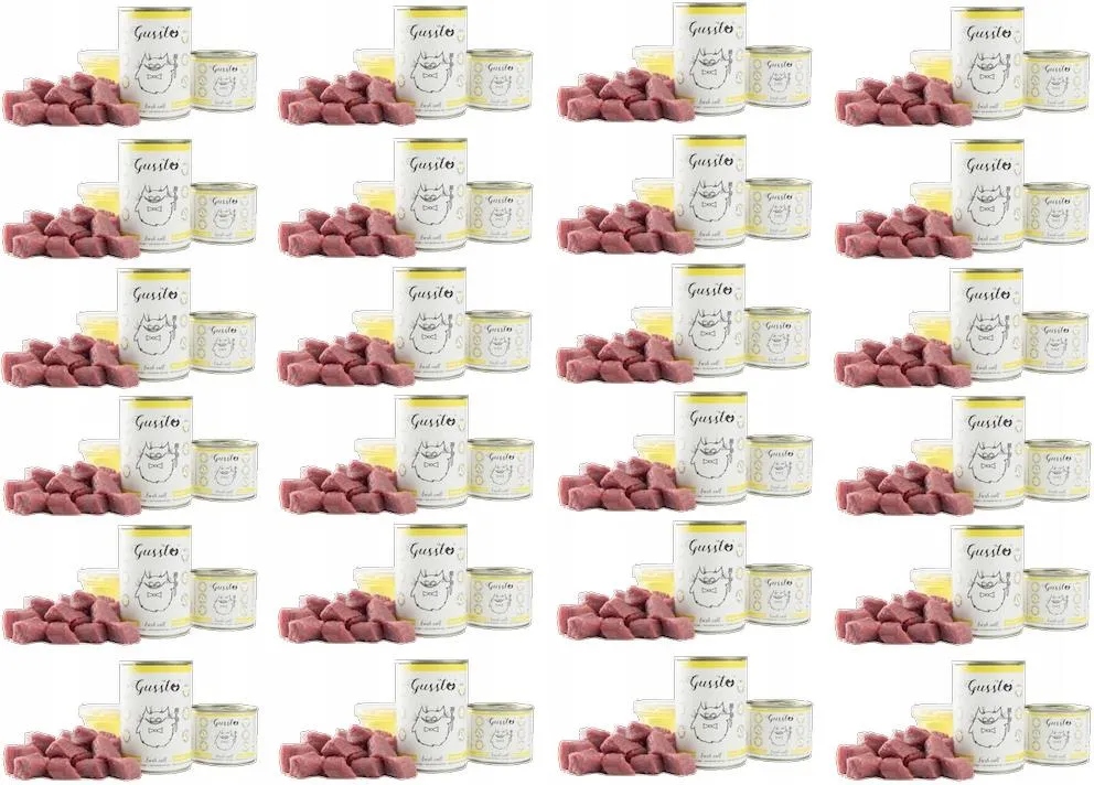 Gussto Fresh Calf cielęcina 24x 400g Monobiałkowa kocia karma premium