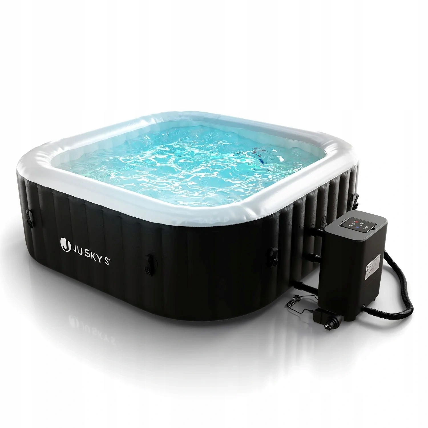 Dmuchane Jacuzzi Ogrodowe Dla 4-6 Osób Spa Domowe Ogrzewane 910L Led