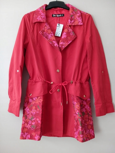 

Desigual wiosenna cienka,luźna kurtka parka 36/S