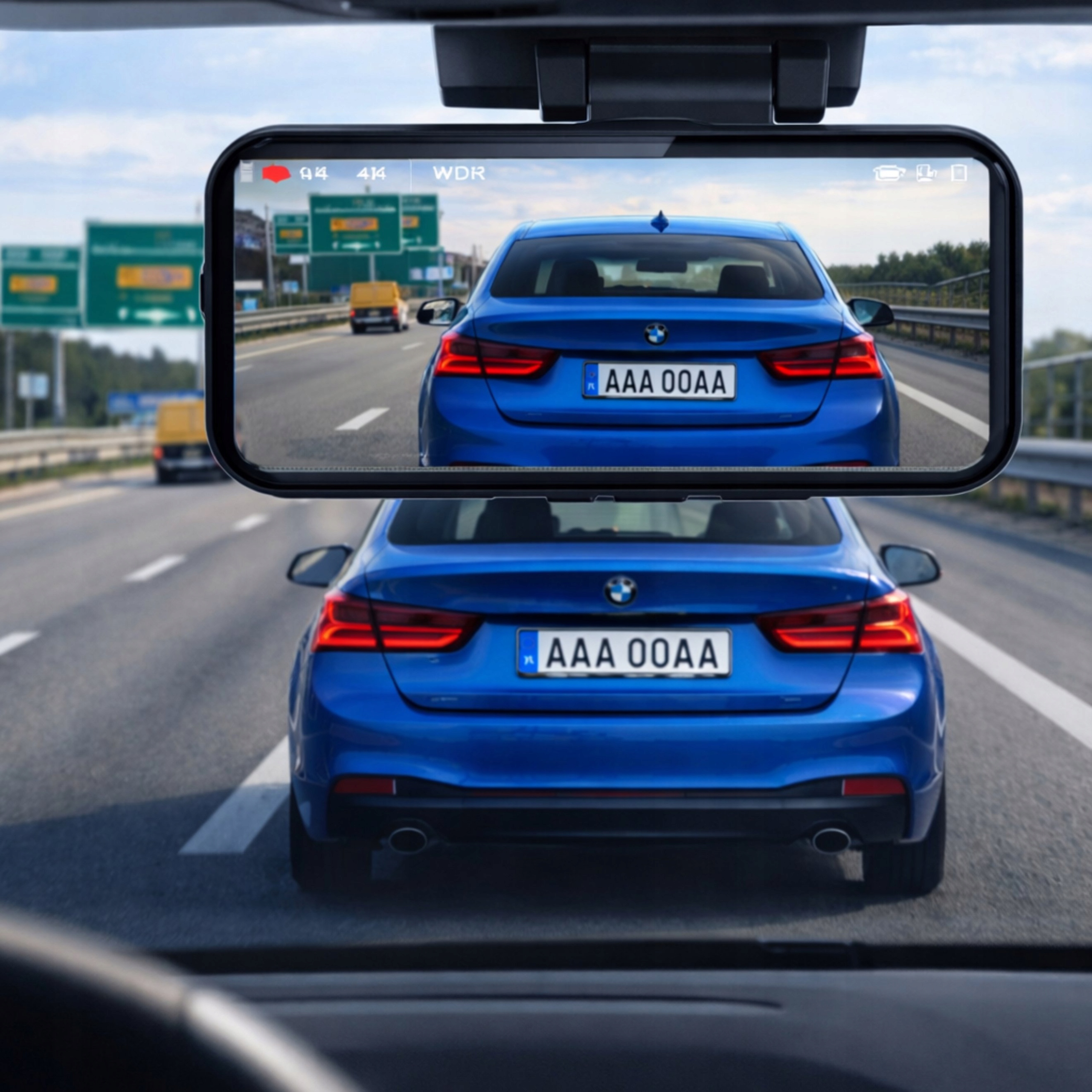 Wideorejestrator samochodowy 4K GPS WiFi kamera przód tył ADAS G-Sensor