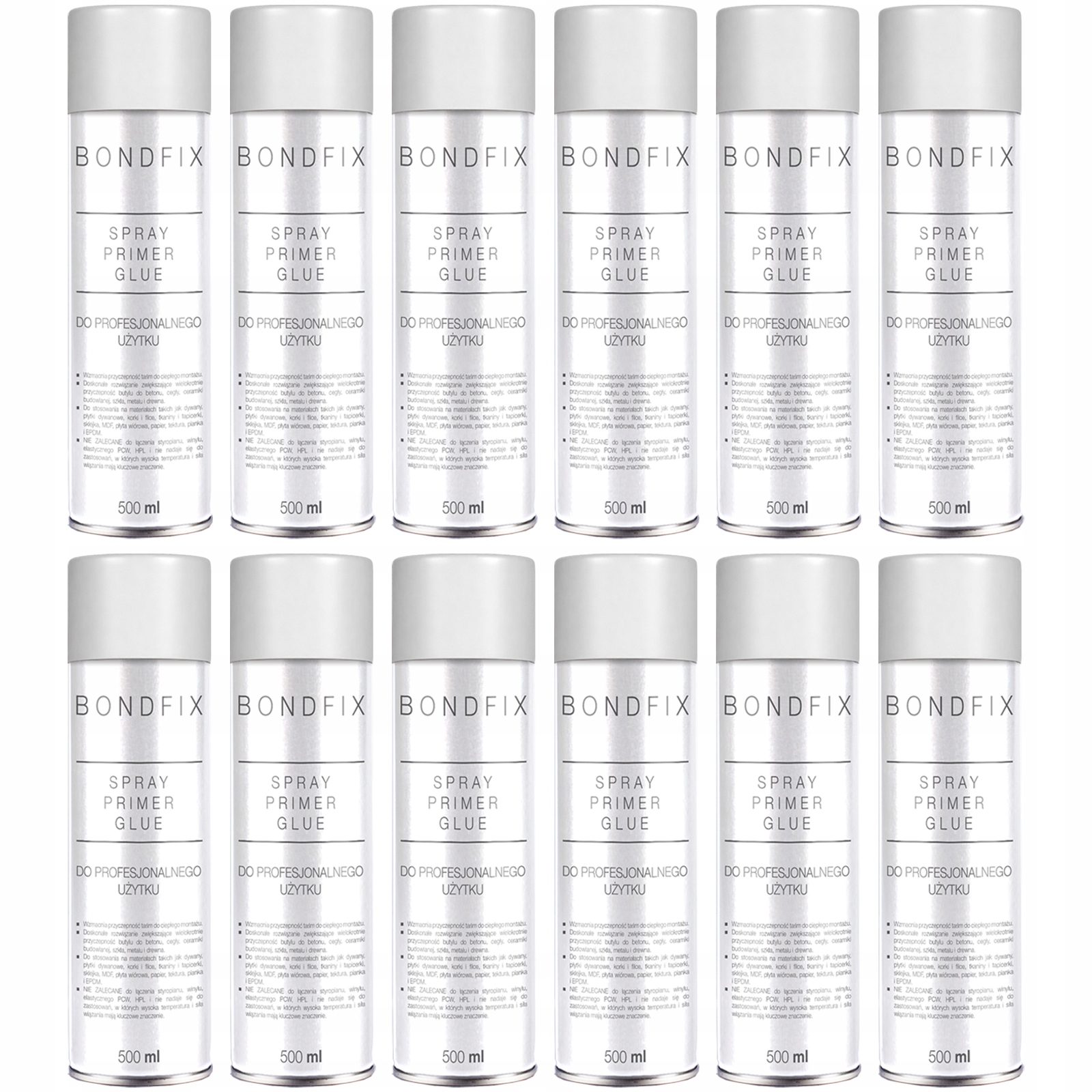 12x Bondfix Lepidlo Spray pro pásky Epdm Membránové fólie