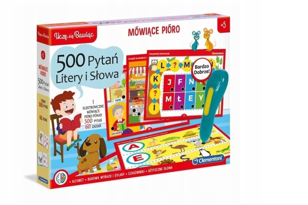 MÓWIĄCE PIÓRO 500 PYTAŃ - LITERY I SŁOWA