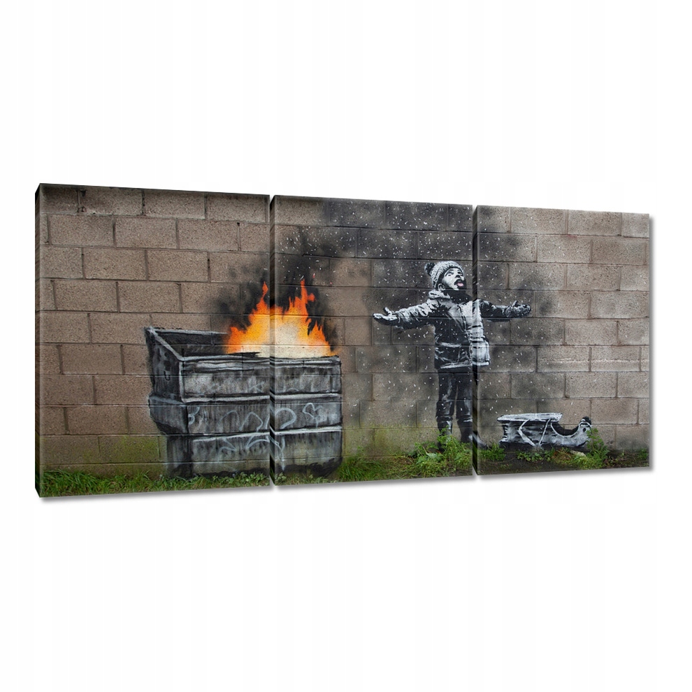Obraz 210x100 Banksy Smog Sneh