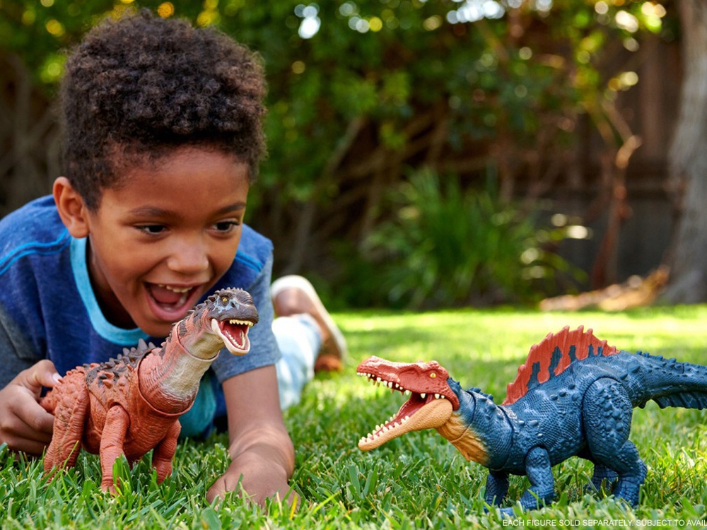 JURASSIC WORLD DOMINION DINOZAUR SIAMOSAURUS RUCHOME KOŃCZYNY Materiał plastik