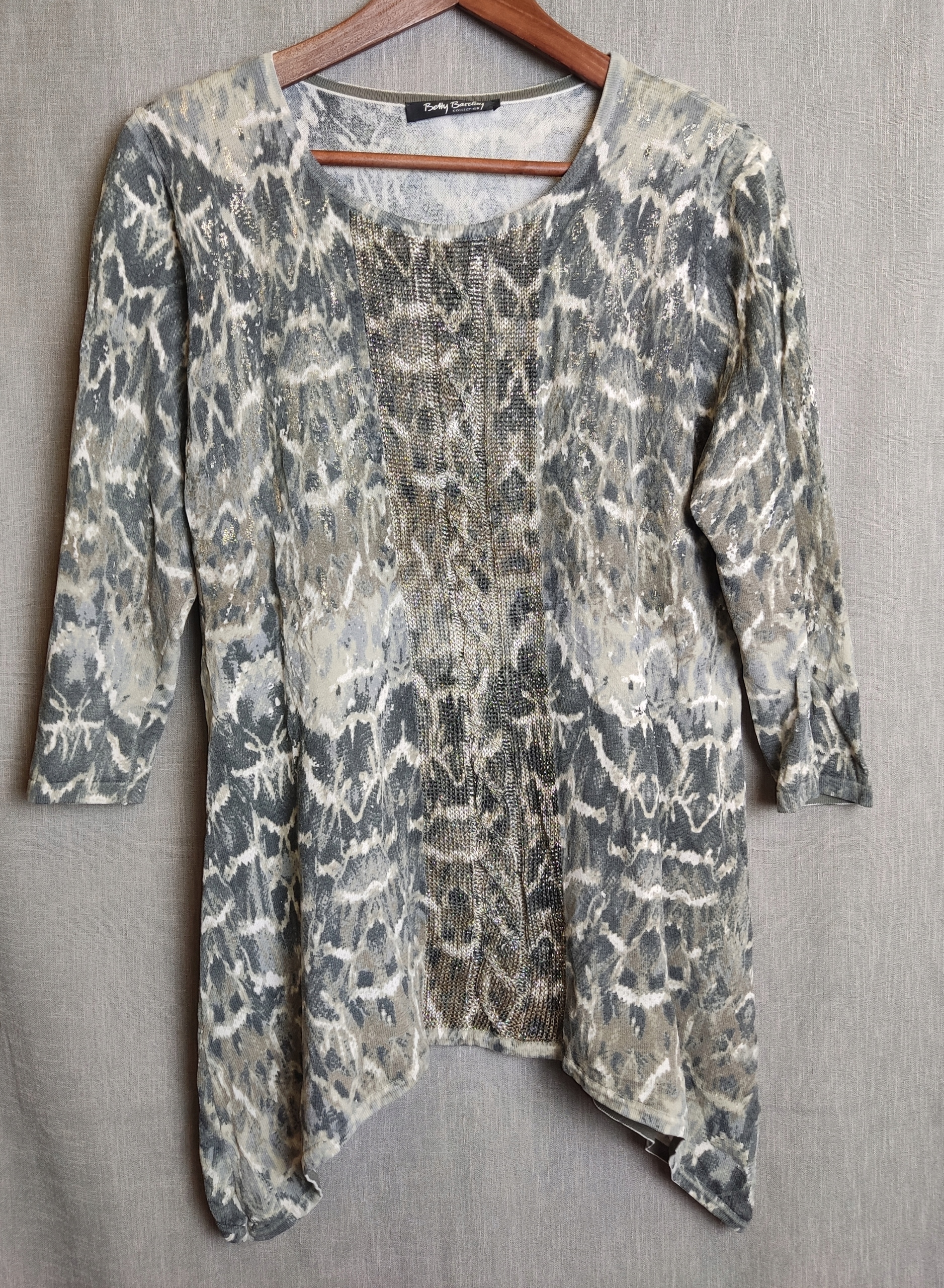 Betty Barclay wzorzysta bluzka M BDB Linia regular