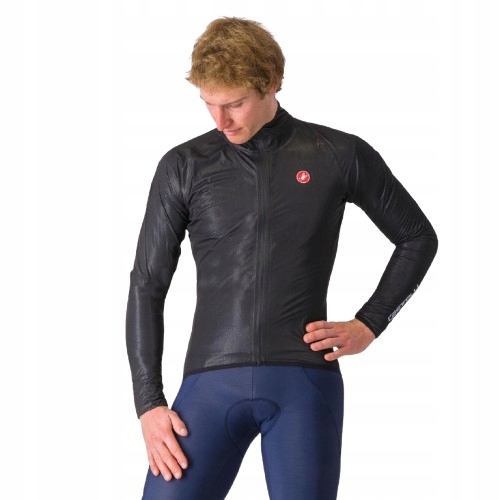 Cyklistická bunda proti dešti Castelli Squall Shell, světle černá, vel.