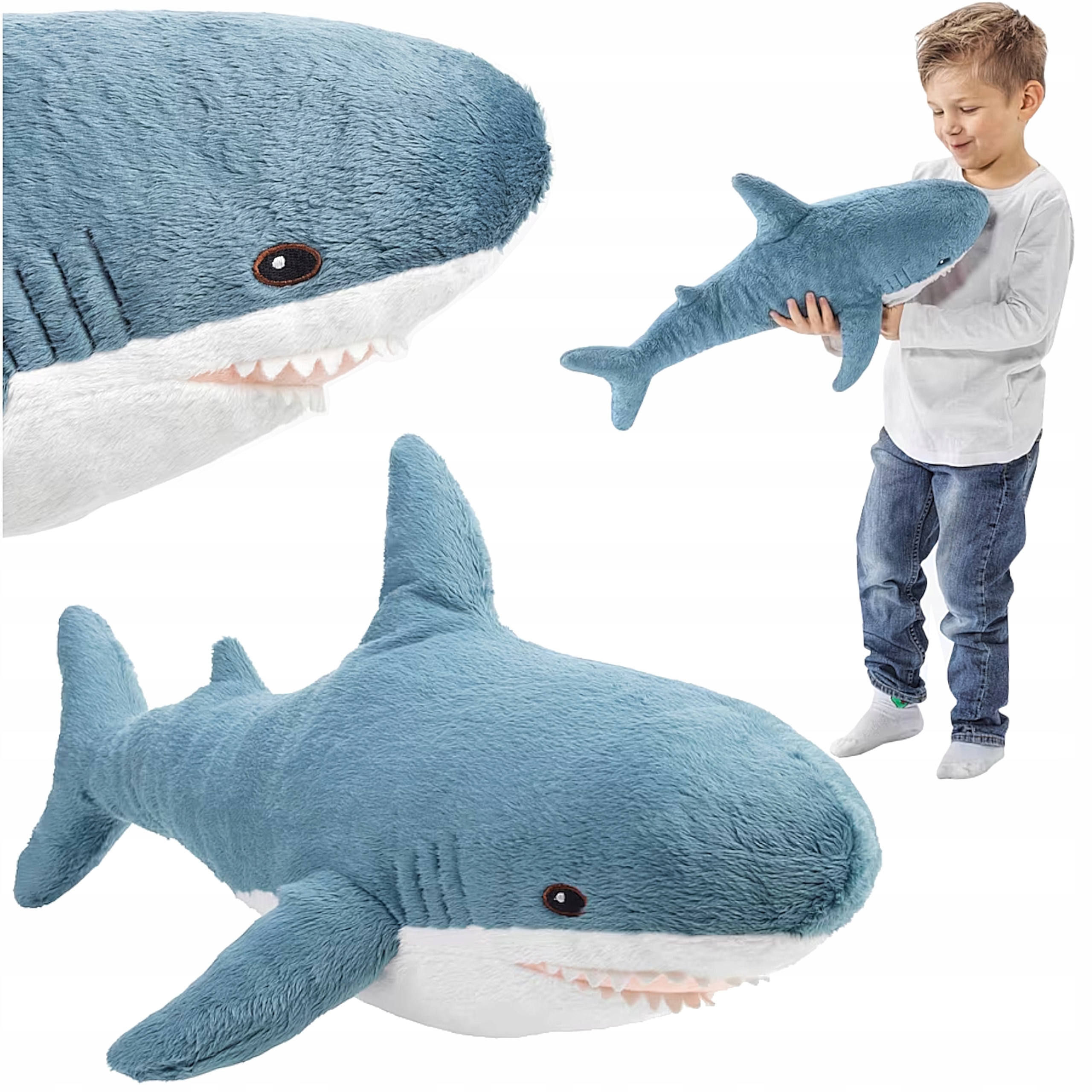 

Ikea Blahaj Pluszak Rekin Baby Shark Maskotka 55CM