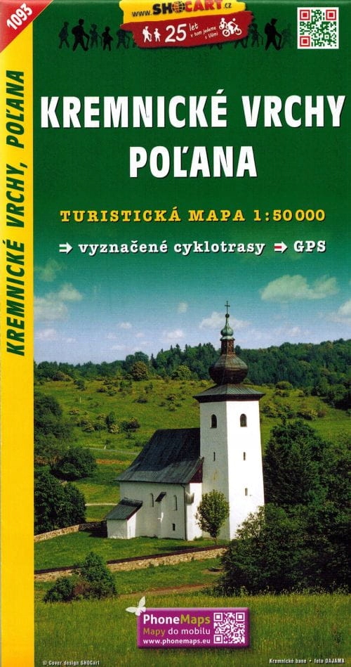 Góry Kremnickie Kremnicke Vrchy Polana Mapa Turystyczna 1093 Shocart