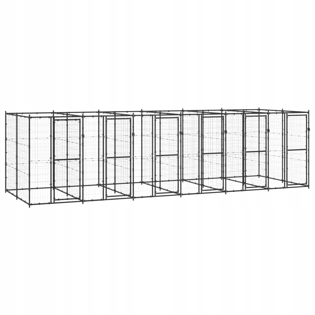 Levně Kotec venkovní pro psa, ocelová, 14,52 m²
