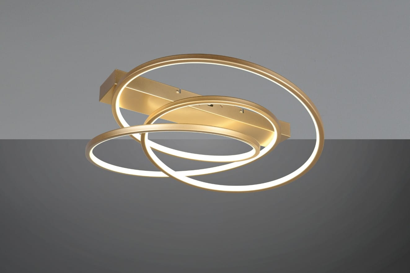 Lampa sufitowa Darvin 1xLED 34W złota regulowana