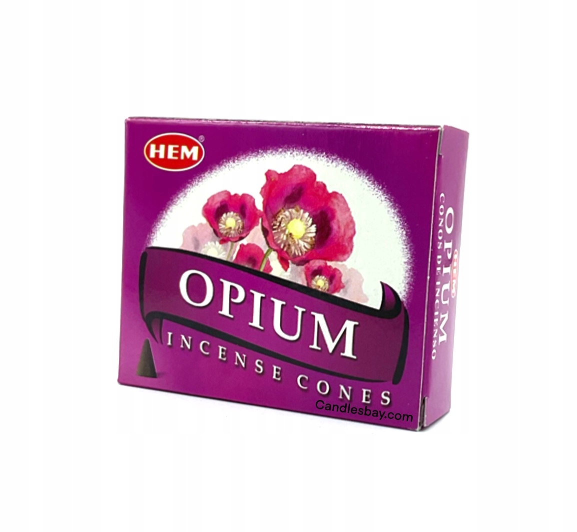 

Kadzidełka stożkowe Opium Hem 10szt stożki