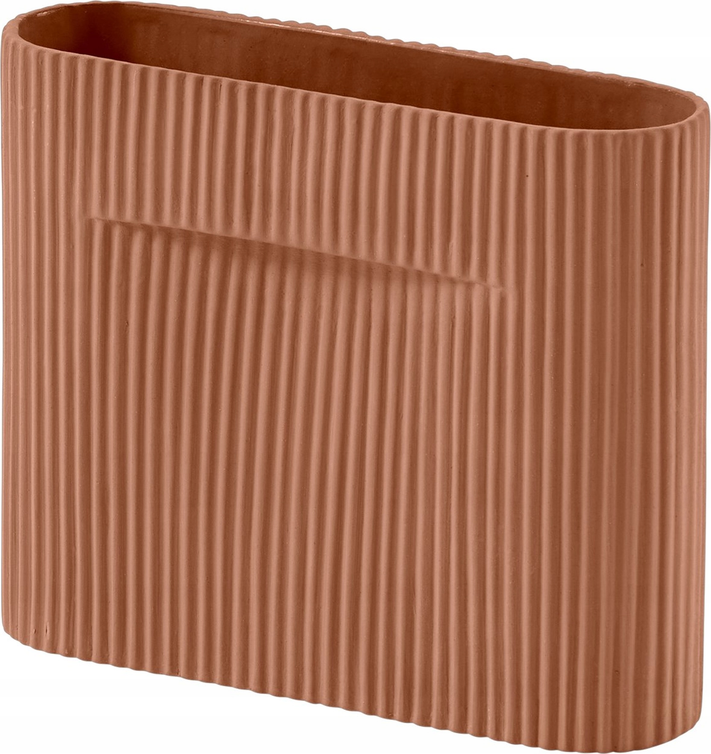 Muuto Ridge Váza na kvety 17 cm Hnedá