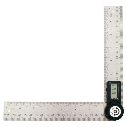Úhelník úhloměr nastavitelný digitální 30 cm