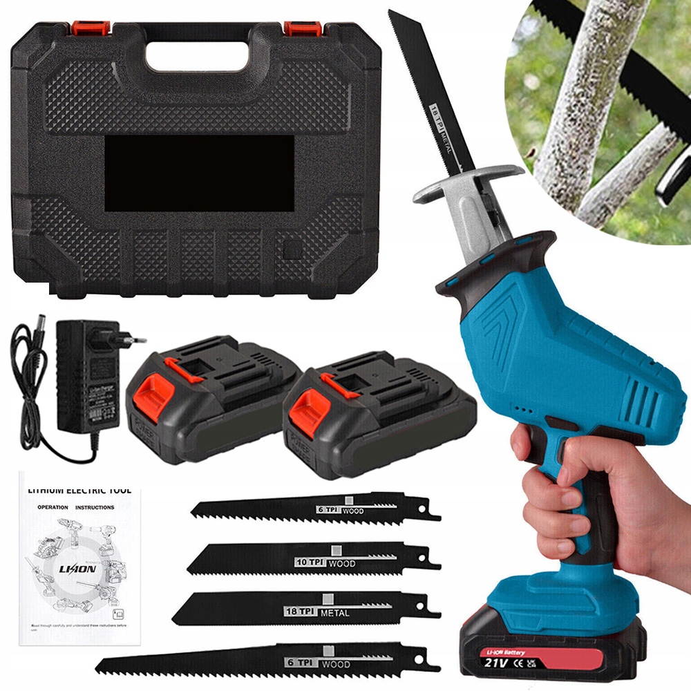 Pila Ocaska Akumulátorová Elektrická Pila 21V Na Dřevo A Kov