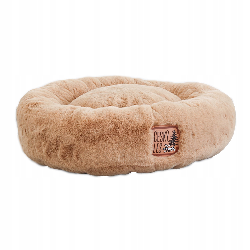 Akinu Český Les Plyšový donut pelech pro psy béžový L 75 cm