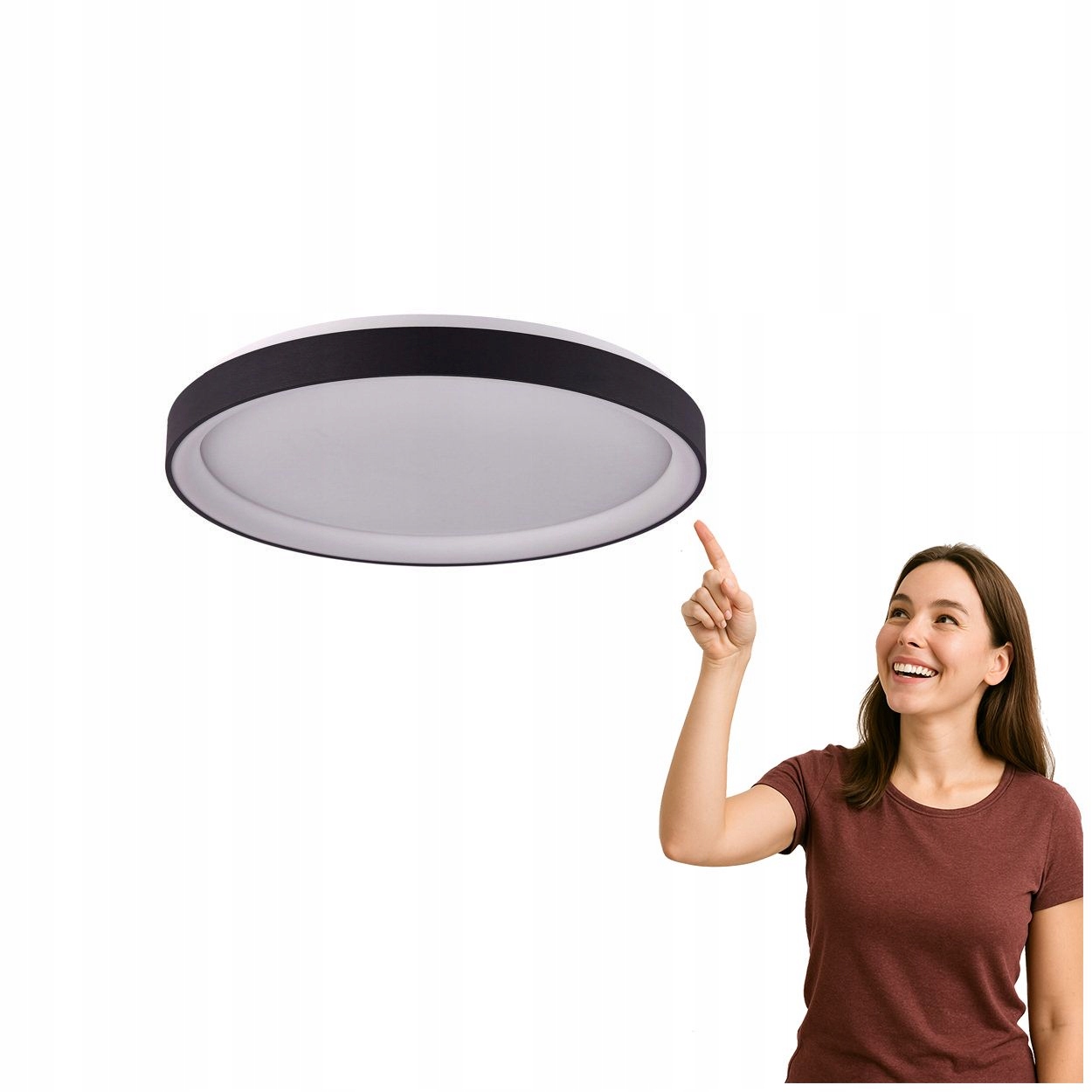 Led stropná lampa 38W Vico PLF-53675-048RC-BK-3KS4K Italux