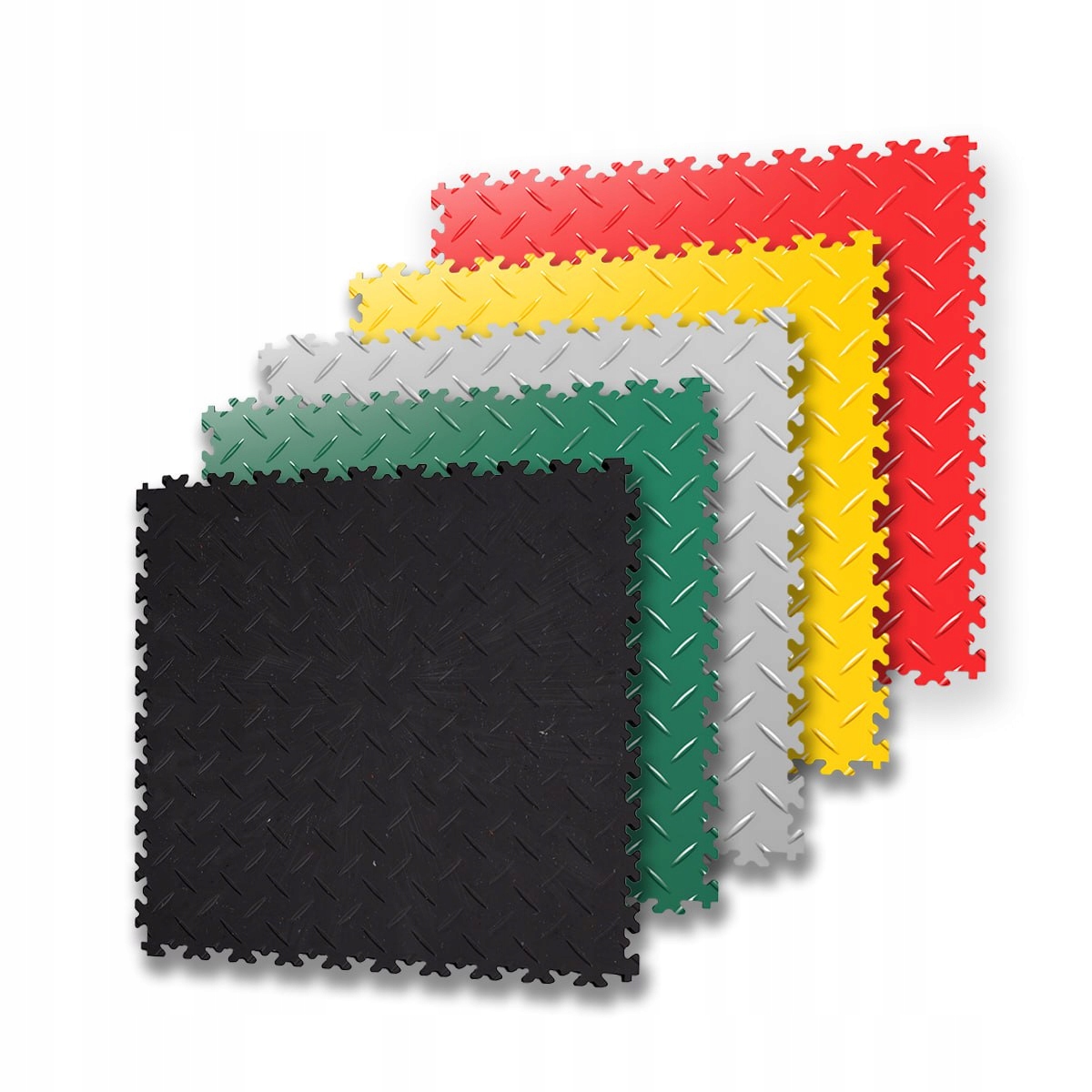 Podłoga FORTELOCK wzór Skóra Wyznacz Przestrzeń w Magazynie i Garażu RR20 Długość 51 cm