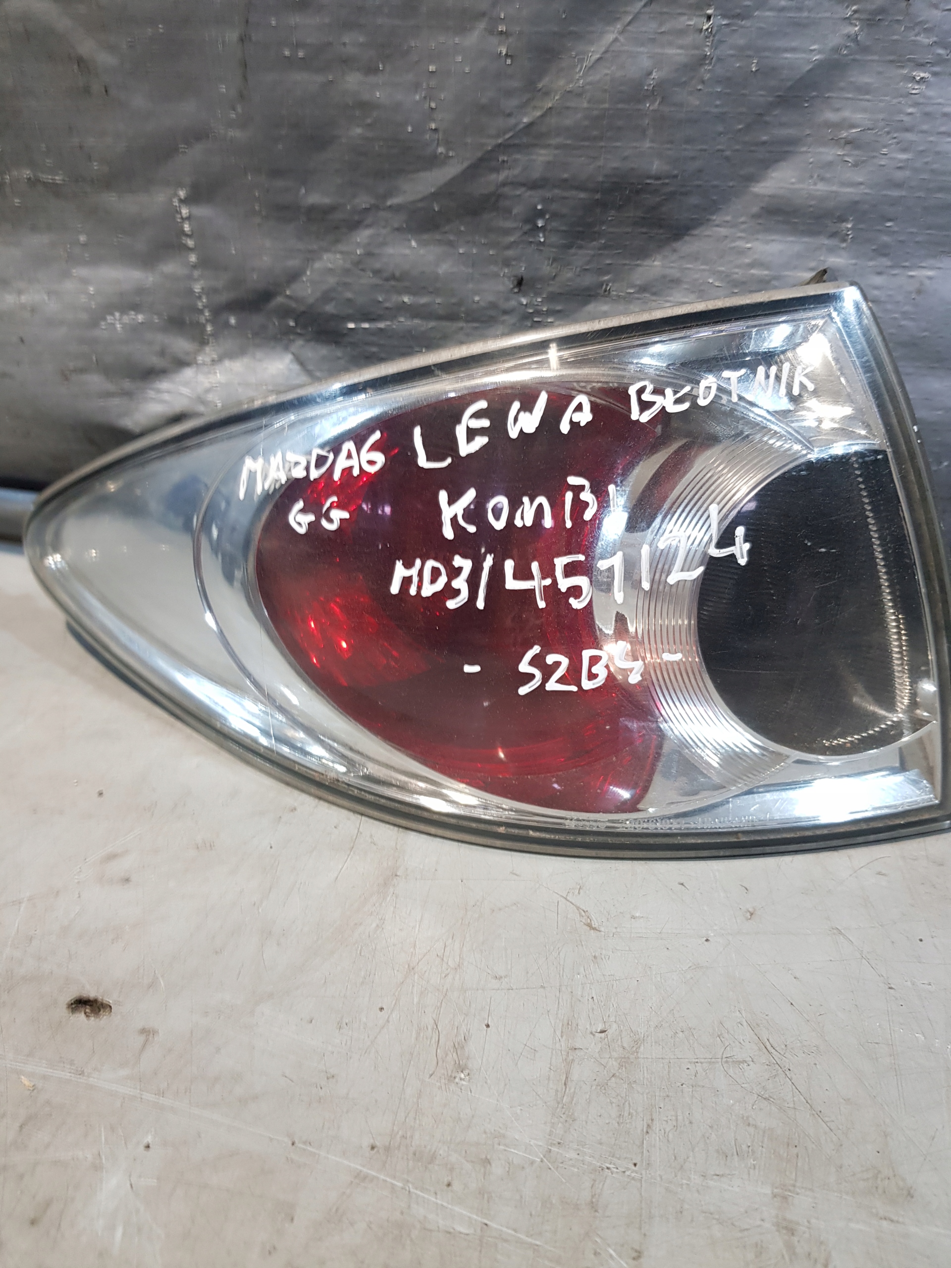 light left rear part left rear W fender MAZDA 6 GG