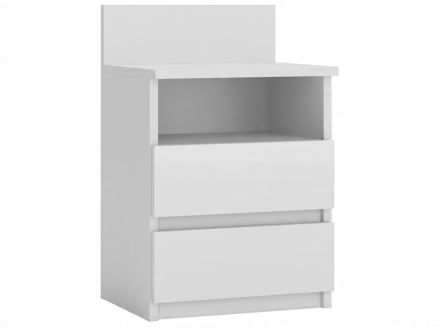 

Szafka Nocna Stolik 32x40x49 cm Biały Matowy Abs
