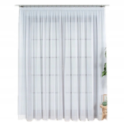 

Firana gotowa z woalu wys 255x600 cm z ołowianką