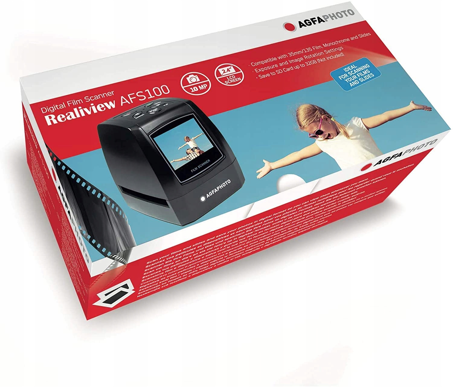 AGFA AGFAPHOTO AFS100 Skaner Negatywów Slajdów Filmów Przezroczy 135 35mm EAN (GTIN) 3760265541966