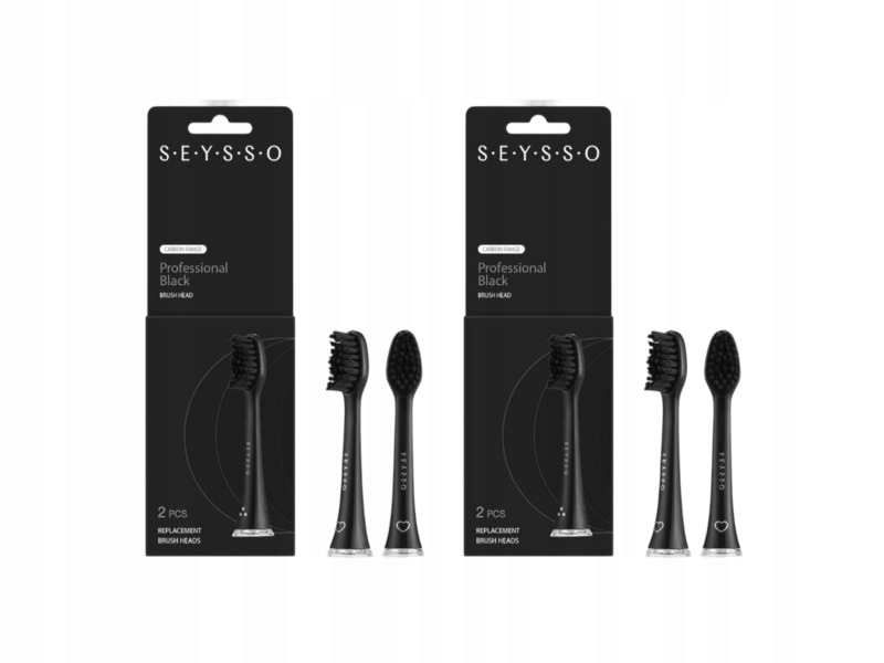 Końcówka szczoteczki Seysso Carbon Professional (2x2 szt.)