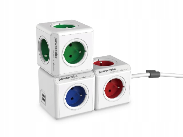 Listwa kostka zasilająca PowerCube 4 gniazda 2xUSB EAN (GTIN) 8718444085935
