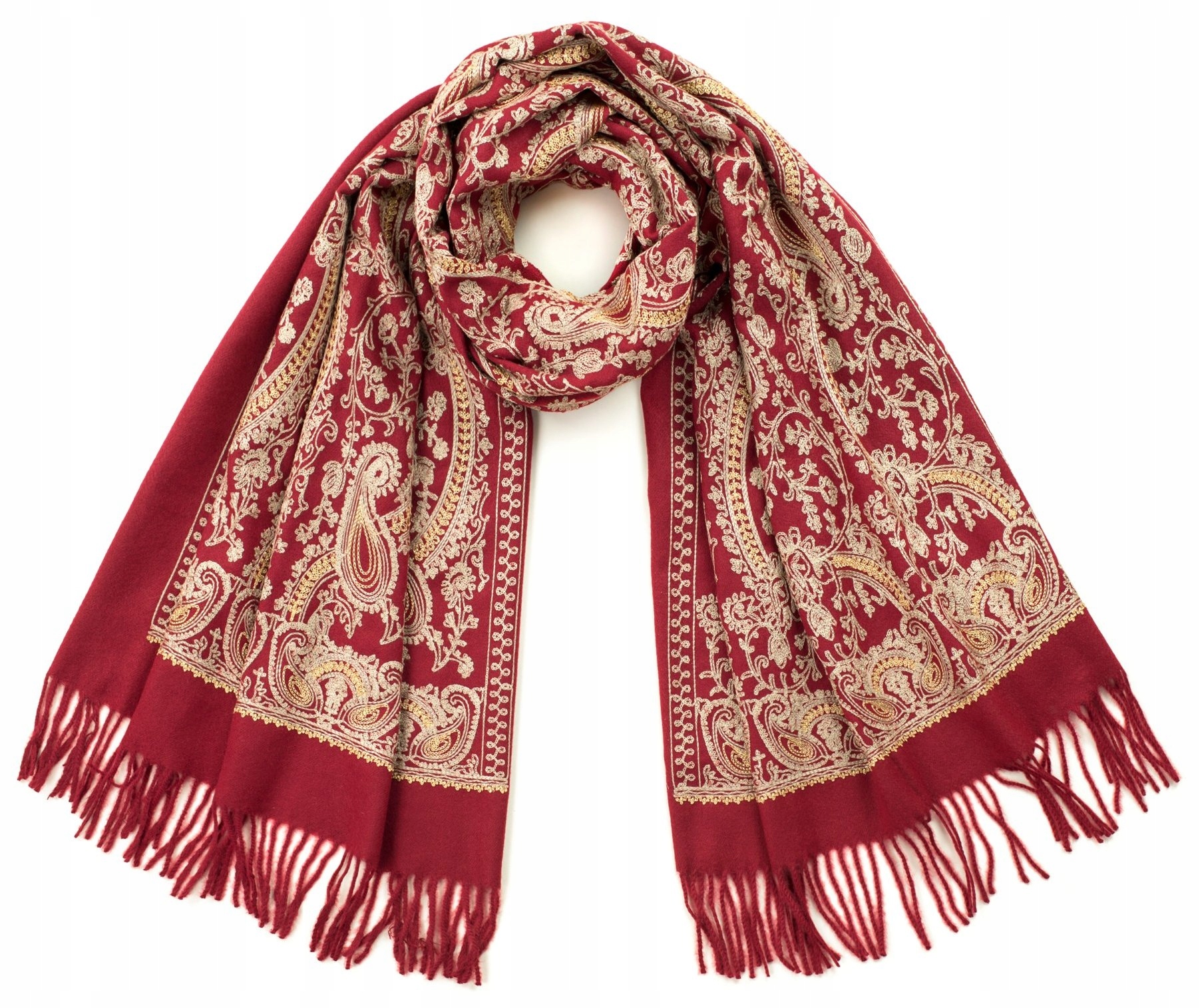 

Szaleo elegancki szal Bollywood Frędzle sz21348-3